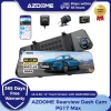 AZDOME 4K+2.5K Rearview Dash Cam PG17 Max 12'' Touch Screen Mirror Dash Cam with ADAS BSD LCA Car DVR Loop Recording 24H Parking
